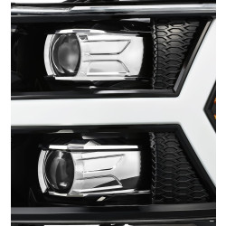 Buy Front headlights Chevrolet Silverado 2007-2013 Pro Series Carbon-Black Alpharex Axhl-Cl07-PPTS-LB-A