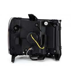 Buy Front headlights GMC Sierra 2007-2013 Pro Series Black Alparex Axhl-GS07-PTS-B-A