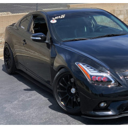 Купити Передні фари Infiniti G37 2008-2013 LED NOVA серія хром AlphaRex AXHL-IG08-PPTRS-C-A