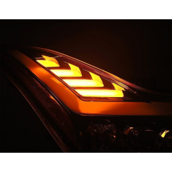 Купити Передні фари Infiniti G37 2008-2013 LED NOVA серія хром AlphaRex AXHL-IG08-PPTRS-C-A