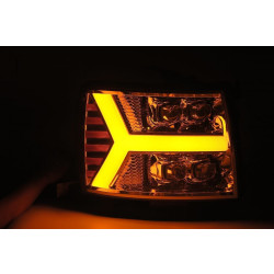 Buy Front headlights Chevrolet Silverado 2007-2013 LED NOVA CHRM ALPHAREX AXHL-CL07-PTS-LED-C-A