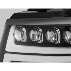 Buy Front headlights Chevrolet Tahoe 2007-2013 LED NOVA Black ALPHAREX AXHL-CT07-PTS-LED-B-A