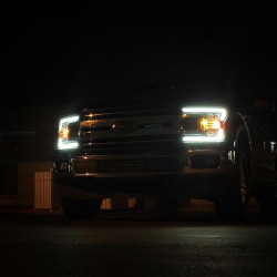 Buy FRON FROD F150 2018-2020 LED NOVA Black ALPHAREX AXHL-FIF18-PTS-PL-B-A-G2