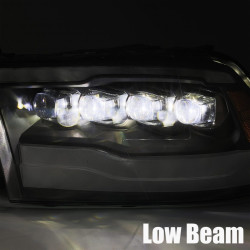 Buy Front headlights Dodge RAM 1500 Classic 2009-2023 LED NOVA Series Carbohydrate-Black Alpharex Axhl-DR09-PLD-LB-A-G2