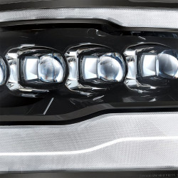 Buy Front headlights Dodge RAM 1500 Classic 2009-2023 LED NOVA Series Carbohydrate-Black Alpharex Axhl-DR09-PLD-LB-A-G2
