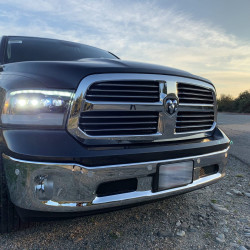 Buy Front headlights Dodge Ram 1500 Classic 2009-2023 LED NOVA CHRM CHRME ALPHARAREX AXHL-DR09-PLD-C-A-A-G2