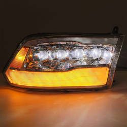 Buy Front headlights Dodge Ram 1500 Classic 2009-2023 LED NOVA CHRM CHRME ALPHARAREX AXHL-DR09-PLD-C-A-A-G2