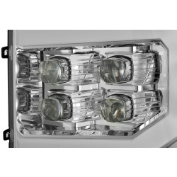 Buy Front headlights GMC Sierra 2007-2013 LED NOVA Series Chrome Alpharex Axhl-GS07-PTS-LED-C-A