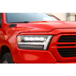 Buy Front headlights Dodge RAM 1500 2019-2023 LED NOVA series Chrome Alpharex AHL-DR19-N-C