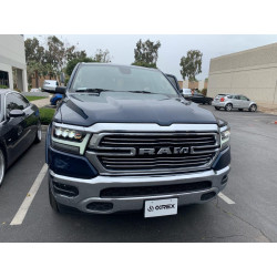 Buy Front headlights Dodge RAM 1500 2019-2023 LED NOVA series Chrome Alpharex AHL-DR19-N-C