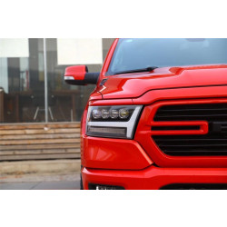 Buy Front headlights Dodge RAM 1500 2019-2023 LED Nova Series Black Alparex Ahl-DR19-N-B