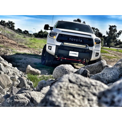 Buy Front headlights Toyota Tundra 2014-2021 LED NOVA Series Carbon-Black Alpharex Axhl-Tun14-PPTS-PLB-A