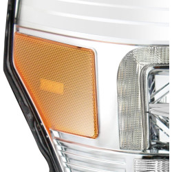 Buy Front headlights Ford Super Duty 2011-2016 Pro Series Chrome Alpharex AHL-FD11-P-S-C