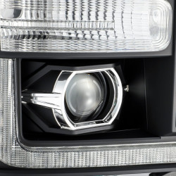 Buy Ford Super Super Duty 2011-2016 LED LUXX Series Black Alparex AHL-FD11-PL-SA-B