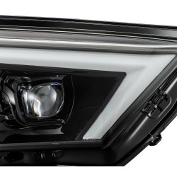 Buy Front headlights Toyota 4Runner 2014-2022 LED Nova Series Color Alpha-Black Alpharex AHL-T414-N-LB