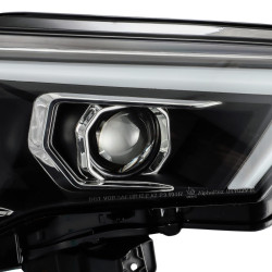 Купити Передні фари Toyota 4Runner 2014-2022 LED LUXX серія чорні AlphaRex AHL-T414-PL-SA-B