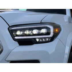 Buy Front headlights Toyota Tacoma 2016-2022 LED NOVA series Chrome Alpharex Ahl -tt16-N-C