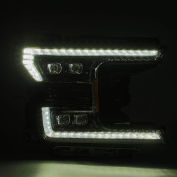 Buy FRON FROD F150 2018-2020 LED Nova Series Color ALPHA-BLACK ALPHAREX AXHL-FIF18-PLB-FLB-A-G2