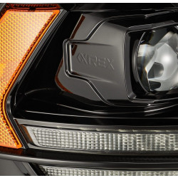 Buy Front headlights Dodge Ram 1500 Classic 2009-2023 LED LUXX Series Color Alpha-Black Alpharex AHL-DR09-PL-G4-SA-LB