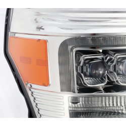 Buy Front headlights Ford Super Duty 2011-2016 LED NOVA series Chrome Alpharex AHL-FD11-N-C
