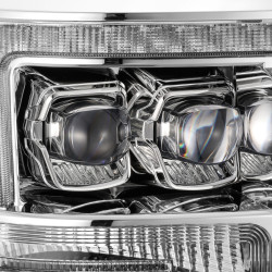 Buy Front headlights Ford Super Duty 2011-2016 LED NOVA series Chrome Alpharex AHL-FD11-N-C