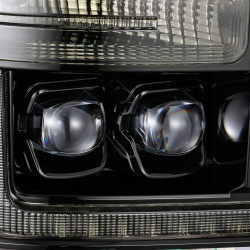 Buy Front headlights Ford Super Duty 2011-2016 LED NOVA Series Color ALPHA-BLACK ALPHAREX AHL-FD11-N-FB