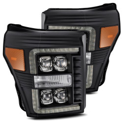 Купити Передні фари Ford Super Duty 2011-2016 LED NOVA серія чорні AlphaRex AHL-FD11-N-B