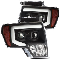 Купити Передні фари Ford F150 2009-2014 LED LUXX серія чорні AlphaRex AHL-FF09-PL-AS-B