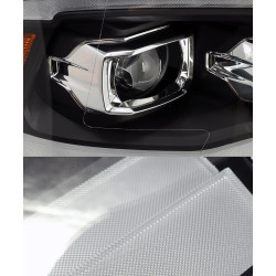 Купить Передние фары Dodge Ram 1500 Classic 2009-2023 LED LUXX серия черные AlphaRex AHL-DR09-PL-G3-SA-B