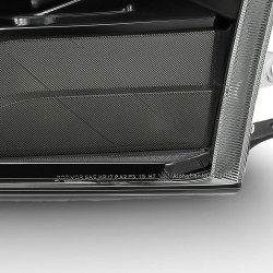 Купить Передние фары Dodge Ram 1500 Classic 2009-2023 LED LUXX серия цвет Alpha-Black AlphaRex AHL-DR09-PL-G3-SA-FLB