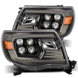 Купить Передние фары Toyota Tacoma 2005-2011 LED NOVA серия цвет Alpha-Black AlphaRex AHL-TT05-N-LB