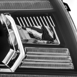 Купить Передние фары Toyota Tacoma 2005-2011 LED NOVA серия черные AlphaRex AHL-TT05-N-B