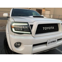 Купить Передние фары LED Toyota Tacoma 2005-2011 LED LUXX серия черные AlphaRex AHL-TT05-L-SA-B