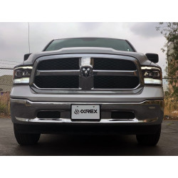 Купить Передние фары Dodge Ram 1500 Classic 2009-2023 PRO серия цвет Alpha-Black AlphaRex AHL-DR09-P-G3-SA-FLB