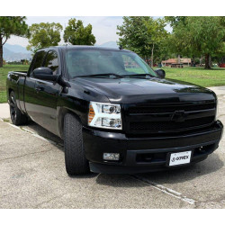 Купить Передние фары LED Chevrolet Silverado 2007-2013 LED LUXX серия хром AlphaRex AHL-CL07-PL-SA-C