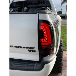 Купить Задние фары Toyota Tacoma 2005-2015 LED PRO серия красно-дымчатые AlphaRex ATL-TT05-R-RS