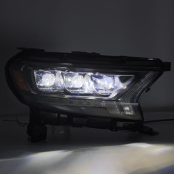 Купить Передние фары Ford Ranger 2019-2022 LED NOVA серия черные AlphaRex AHL-FR16-N-B