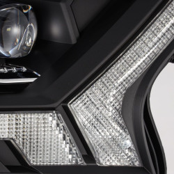Купить Передние фары Ford Ranger 2019-2022 LED NOVA серия черные AlphaRex AHL-FR16-N-B