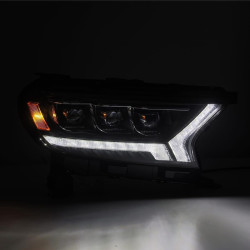 Купить Передние фары Ford Ranger 2019-2022 LED NOVA серия черные AlphaRex AHL-FR16-N-B