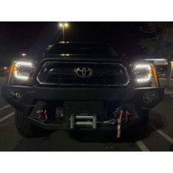 Купить Передние фары Toyota Tacoma 2012-2015 PRO серия черные AlphaRex AHL-TT12-P-S-B
