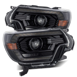 Купить Передние фары LED Toyota Tacoma 2012-2015 LED LUXX серия цвет Alpha-Black AlphaRex AHL-TT12-PL-SA-FLB