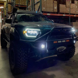 Купить Передние фары Toyota Tacoma 2012-2015 LED NOVA серия черные AlphaRex AHL-TT12-N-B