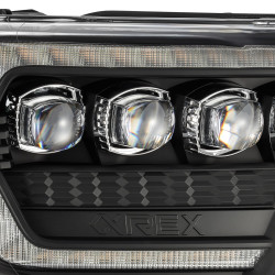 Купить Передние фары Toyota Tacoma 2012-2015 LED NOVA серия черные AlphaRex AHL-TT12-N-B