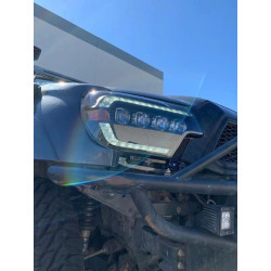 Купить Передние фары Toyota Tacoma 2012-2015 LED NOVA серия черные AlphaRex AHL-TT12-N-B
