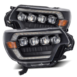 Купить Передние фары Toyota Tacoma 2012-2015 LED NOVA серия черные AlphaRex AHL-TT12-N-B