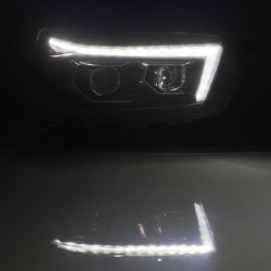 Купить Передние фары LED Toyota 4Runner 2010-2013 LED LUXX серия черные AlphaRex AHL-T410-PL-SA-B