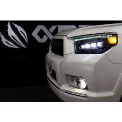 Купить Передние фары Toyota 4Runner 2010-2013 LED NOVA серия цвет Alpha-Black AlphaRex AHL-T410-N-FLB