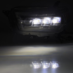 Купить Передние фары Toyota 4Runner 2010-2013 LED NOVA серия черные AlphaRex AHL-T410-N-B