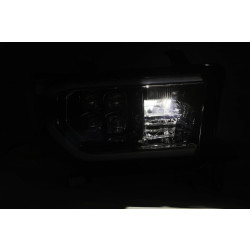 Купить Передние фары Toyota Tundra 2007-2013 LED NOVA серия цвет Alpha-Black AlphaRex AHL-TUN07-N-AA-FLB