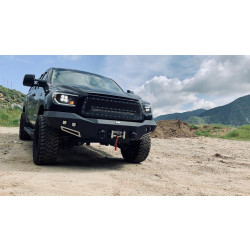 Купить Передние фары Toyota Tundra 2007-2013 LED NOVA серия цвет Alpha-Black AlphaRex AHL-TUN07-N-AA-FLB